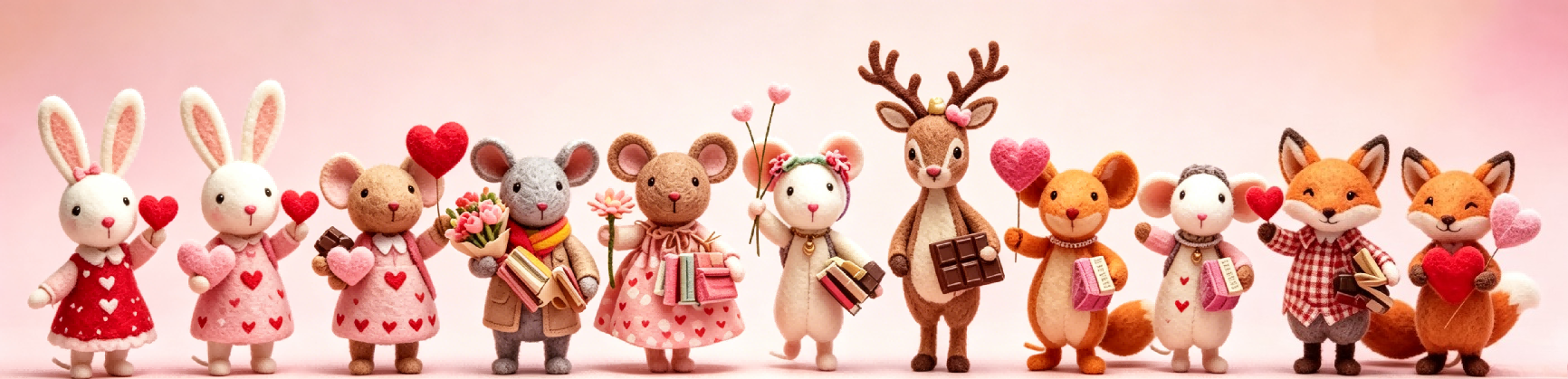 Valentine‘s Day – Romantic Felt Keepsakes