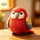 Handmade Wool Felt Rainbow-Wing Parrot Figurine – Tropical Desk Decor Gift