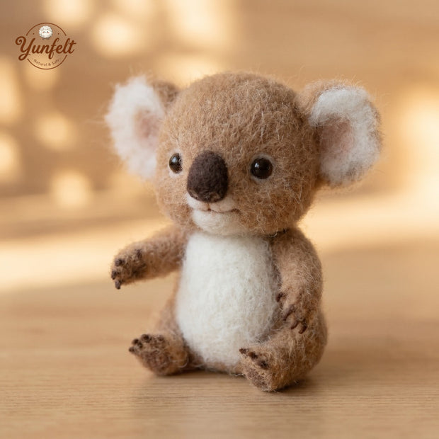 Needle Felted Koala – Wool Felt Miniature Australian Friend