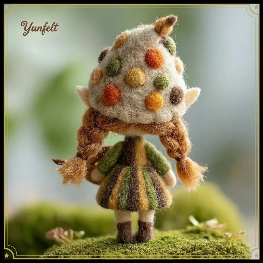 Artist Elf Girl – Wool Felt Creative Muse Figurine