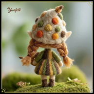 Artist Elf Girl – Wool Felt Creative Muse Figurine