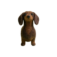 Miniature Dachshund – Long‑Bodied Wool Felt Desk Companion