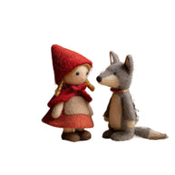 Little Red Riding Hood & The Wolf – Wool Felt Storybook Duo