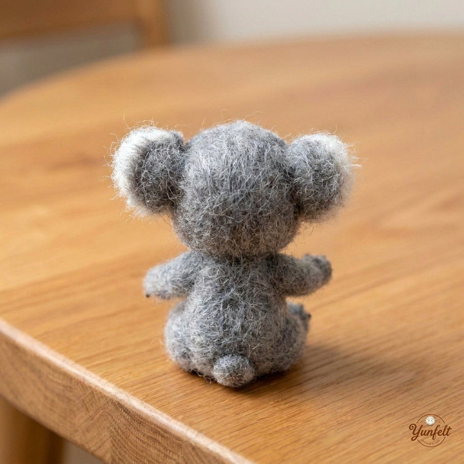 Koala The Quiet Companion – Handmade Wool Felt Figurine