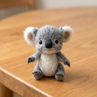 Koala The Quiet Companion – Handmade Wool Felt Figurine