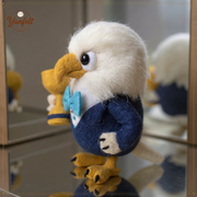 Champion Gentleman Eagle with Trophy – Wool Felt Success Mascot
