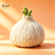 Handmade Wool Felt Root Sprout Birdie Figurine – Spring Desk Decor Gift