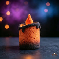 Handmade Wool Felt Halloween Candle Collection – Spooky Desk Decor Gift