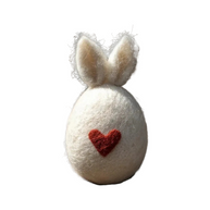 Bunny Ear Love Egg – Wool Felt Minimalist Easter Decor